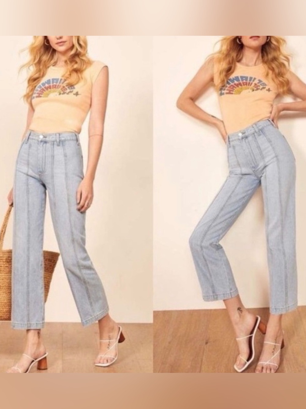 Reformation river jean size 27 high rise